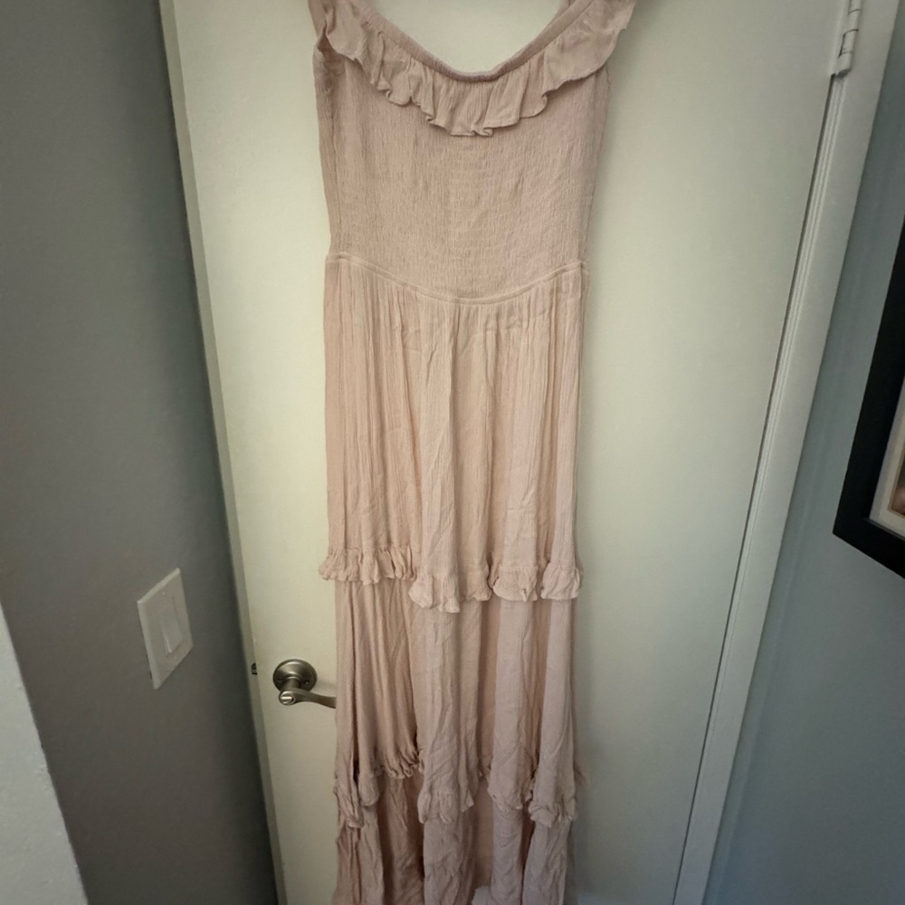 Express Blush Ruffle Dress